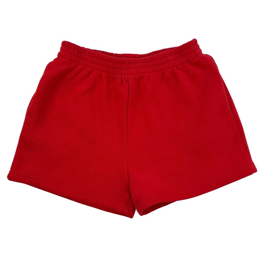 Princess Polly Red Sweat Shorts Lounge Comfy Casual Activewear Size US 6‎